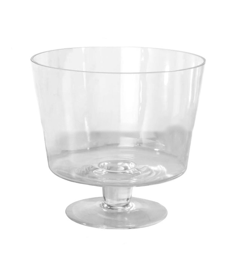 2L Clear Glass Trifle Bowl – Large Serving Bow