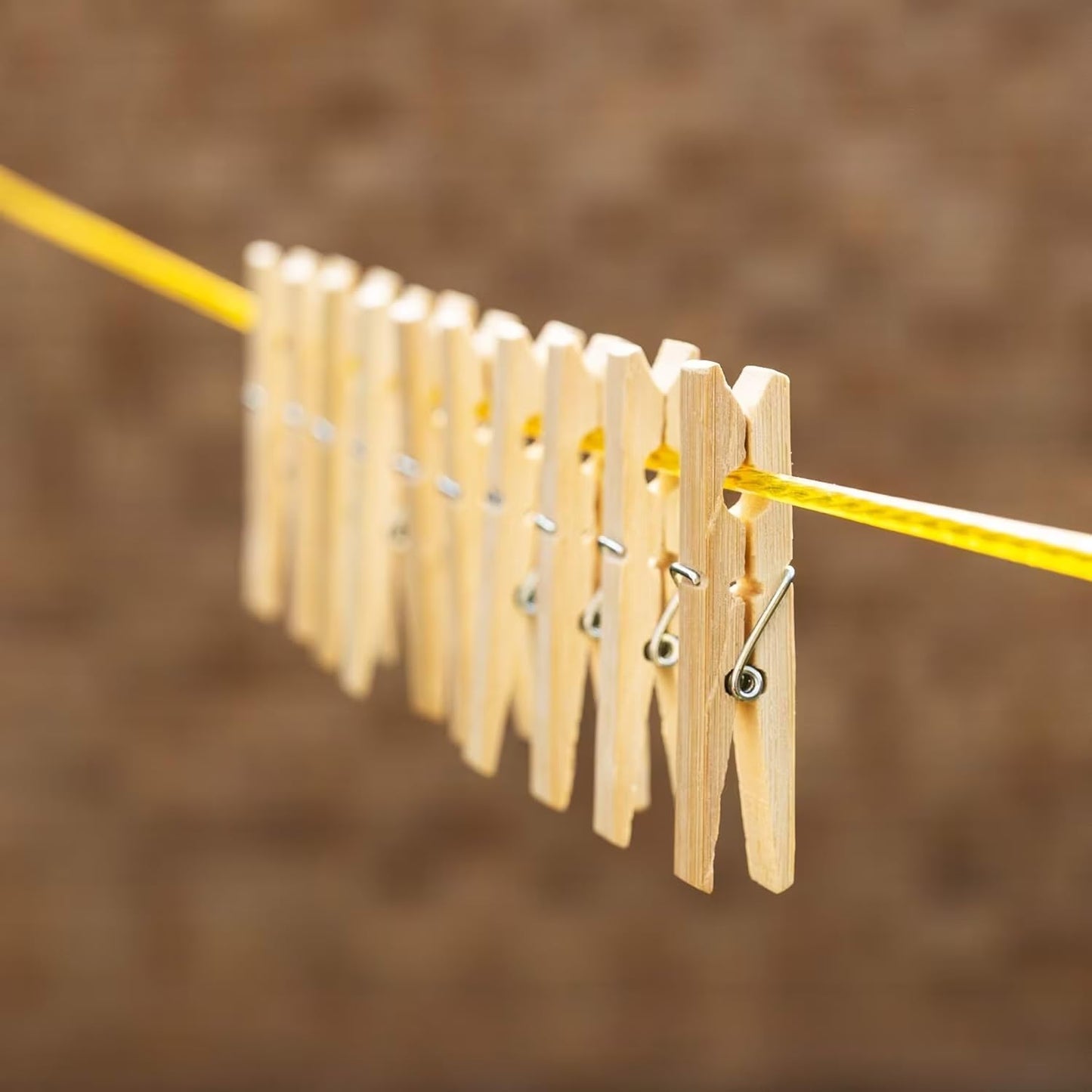 100 Bamboo 7.2cm Wooden Clothes Pegs