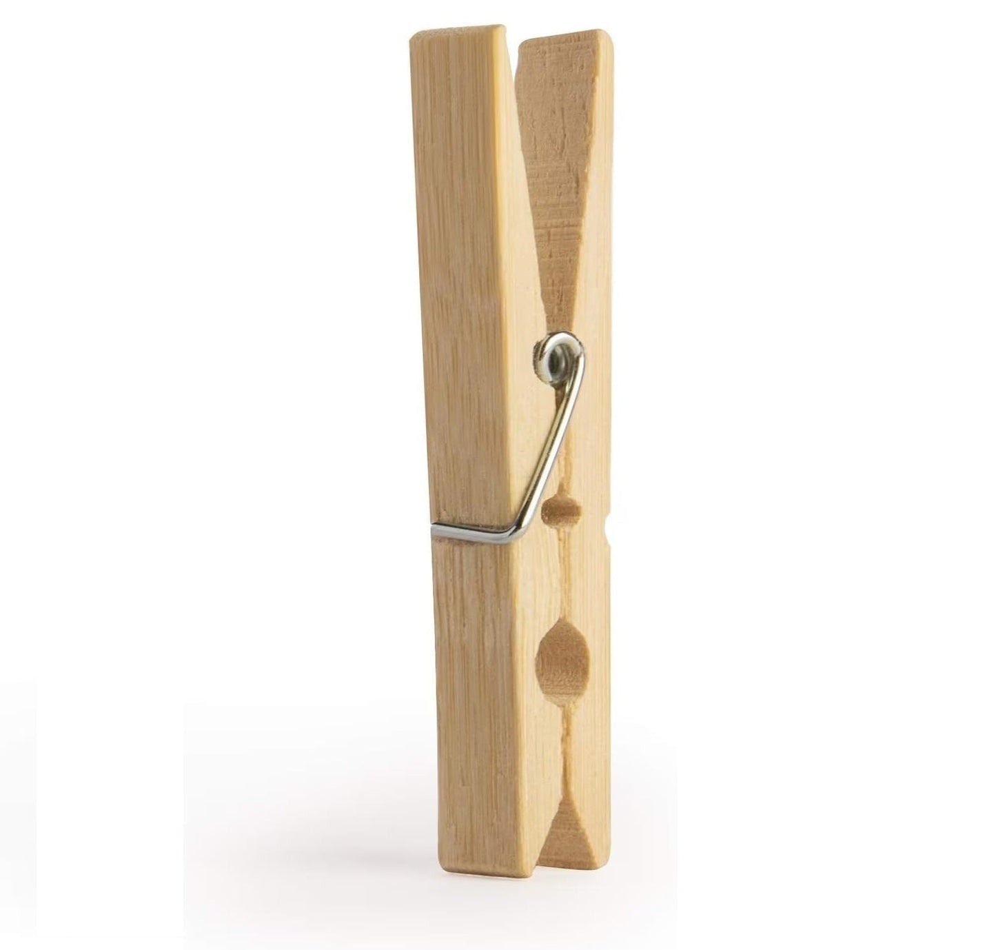 100 Bamboo 7.2cm Wooden Clothes Pegs